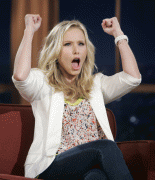 Kristen Bell - Appears on the Late Late Show