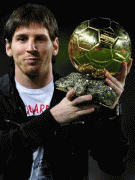 Messi Presents Balon d'Or to Camp Nou